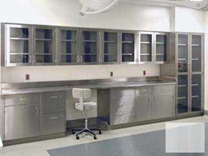 Mobília de aço inoxidável industrial do laboratório com armário, armários do laboratório do metal dos cosméticos 1
