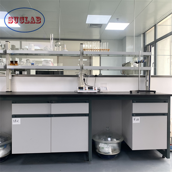 Receptores de resina fenólica Química Banco de laboratório Banco de laboratório Ilha de laboratório Com torneira de válvulas de cerâmica 2