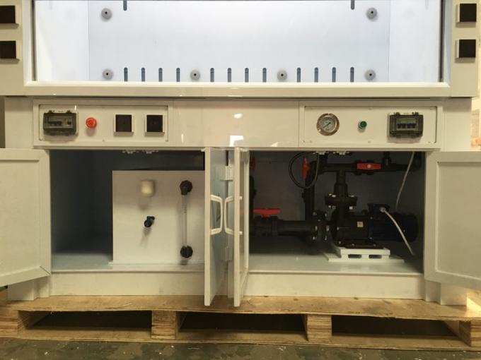 Capuz de fumo de laboratório montado na parede com tanque de esfregão Fluxo de ar horizontal de baixo ruído 3