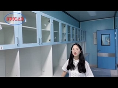 Anti corrosão laminada dos armários de aço da mobília do laboratório do hospital fixada na parede