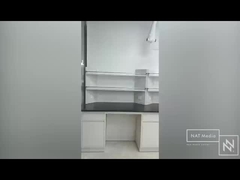 Bancos de trabalho de laboratório de química de aço durável com balcões laminados resistentes a produtos químicos