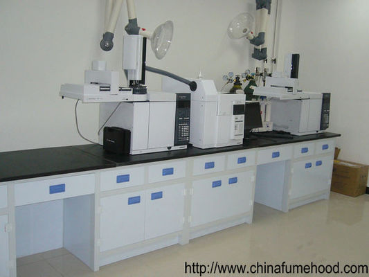 A mobília do laboratório de química da resina de cola Epoxy, tabelas do laboratório funciona a gaveta dos PP dos bancos