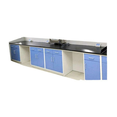 Mobília azul do laboratório de química de Multiscene, banco de laboratório inoxidável com gavetas