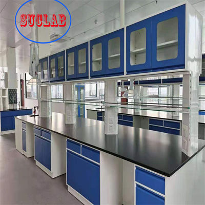 Banco de laboratório durável da estação de trabalho do laboratório da resistência química da estrutura do metal da boa qualidade para a venda