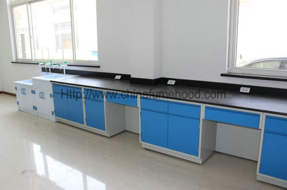 Bom preço A mobília de aço personalizada do laboratório da cor, laboratório das partes superiores da resina de cola Epoxy apresenta bancos de trabalho on-line