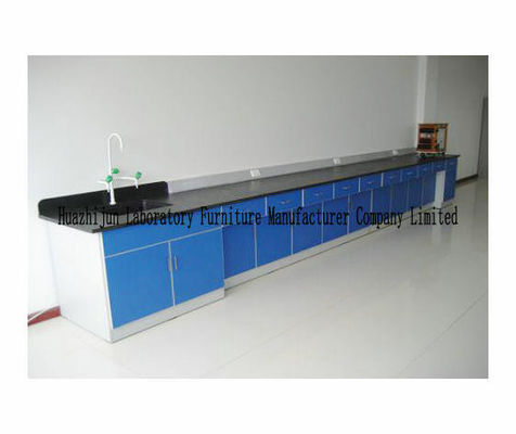 Bom preço tabela do banco de trabalho do laboratório de 3000x750x850mm resistente aos ácidos para médico on-line