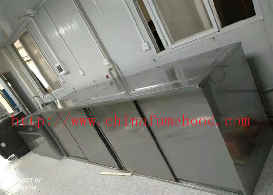 Bom preço Da tutela dos casos de aço inoxidável de aço de uma cor de 3000 milímetros do comprimento mobília de aço inoxidável do laboratório para o hospital e a escola Labotatory on-line