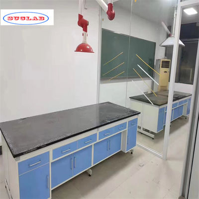 Bom preço Banco de laboratório de química de madeira em design padrão com número de racks como desenho on-line