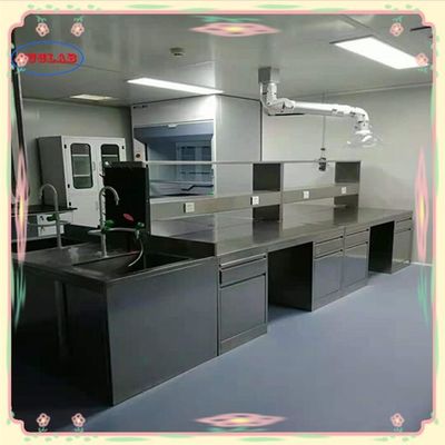 Bom preço 1500*750*900MM Banco de laboratório de aço inoxidável concebido para laboratórios on-line
