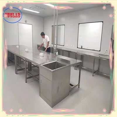 Bom preço Conexão de parafusos Banco de laboratório de aço inoxidável Estrutura integral de gavetas on-line