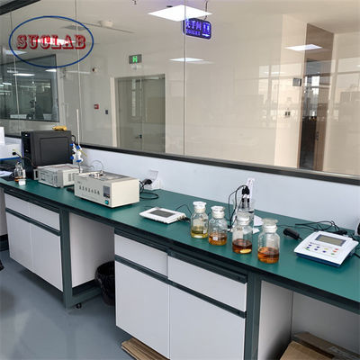 Bom preço Bancos de trabalho de laboratório de madeira resistentes a produtos químicos Operações simplificadas para equipamentos de laboratório on-line