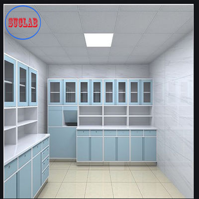 Bom preço Hospitais Clinica Sala de operação de aço completo Gabinete de descarte Prateleiras ajustáveis Três secções Slider on-line