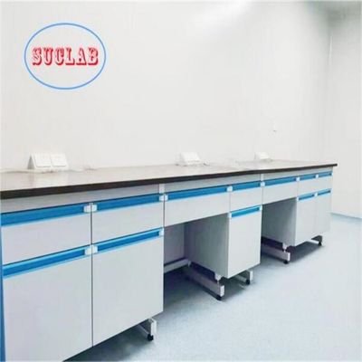 Bom preço Superfície de trabalho laminada azul resistente a produtos químicos para bancada de laboratório de química Fabricante de mobiliário para laboratório químico on-line