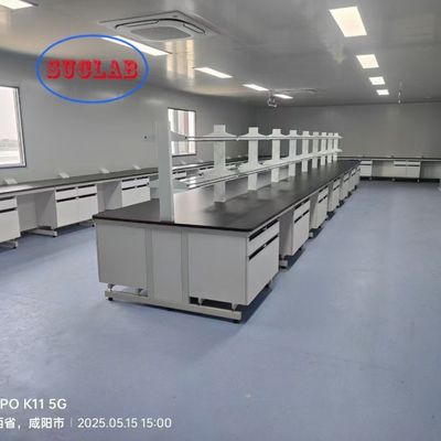 Bom preço Fabricantes de bancos de laboratório de química amarelo para dimensões personalizáveis L * 1500/750 W * 800 / 850 mm H e desempenho de laboratório on-line