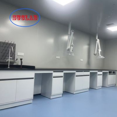 Bom preço Agência de banco de laboratório de química multifuncional com articulação DTC 105°/175° articulação de aço inoxidável e sumidouro de resina epóxi on-line