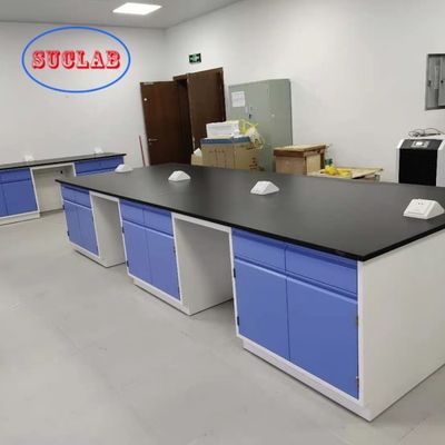 Bom preço Design de bancada de laboratório em aço Base totalmente em aço para laboratório escolar on-line