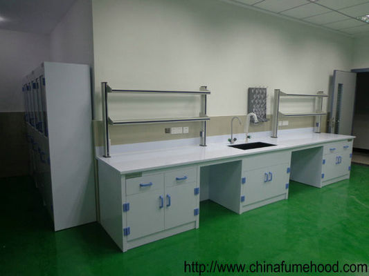Bom preço Os PP estruturam prateleira corrosiva do reagente das tabelas e das mobílias 8-10mm Worktops do laboratório a anti on-line