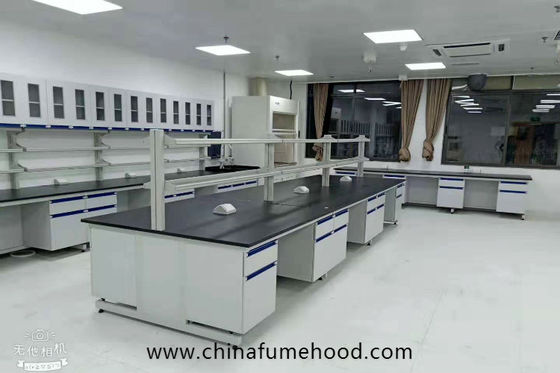 Bom preço Armários e bancadas da mobília do laboratório de química do MDF para a inspeção on-line