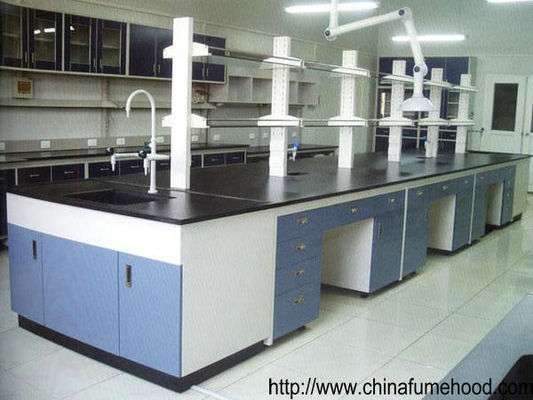 Bom preço Da espessura de aço da tutela dos casos 13mm da mobília do laboratório da universidade partes superiores Physiochemical contínuas on-line