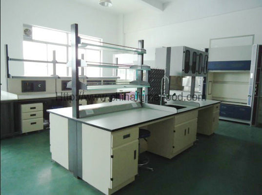 Bom preço Mobília de aço da tabela de funcionamento do laboratório da indústria alimentar com cremalheira do reagente on-line