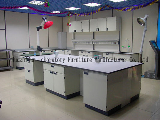 Bom preço Os bancos duráveis do laboratório da escola trabalham os armários de aço da tabela 1.0mm com punho dos PP on-line