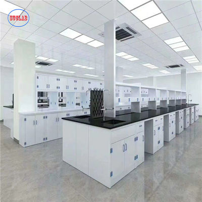 Bom preço A mobília resistente do laboratório de química do alcaloide durável, banco de trabalho do laboratório com Pp afunda-se e torneira on-line
