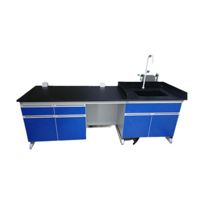 Bom preço Fabricantes de madeira azuis da mobília do laboratório de Worktop da resina de cola Epoxy para a utilização química do laboratório on-line