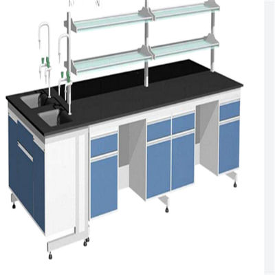 Bom preço Mobília azul do laboratório de química de Multiscene, banco de laboratório inoxidável com gavetas on-line