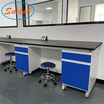 Bom preço Banco prático azul da estação de trabalho do laboratório, tabela de funcionamento multifuncional do laboratório on-line