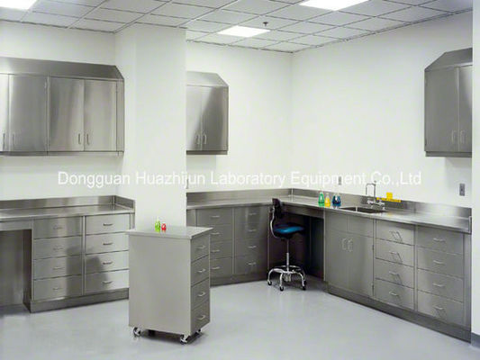 Bom preço Da mobília de aço inoxidável do laboratório da química pés ajustáveis com 2 camadas da cremalheira do reagente on-line