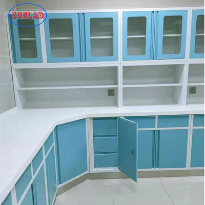 Bom preço Armários de parede à prova de fogo antiferrugem do laboratório, mobília resistente aos ácidos do banco de laboratório on-line