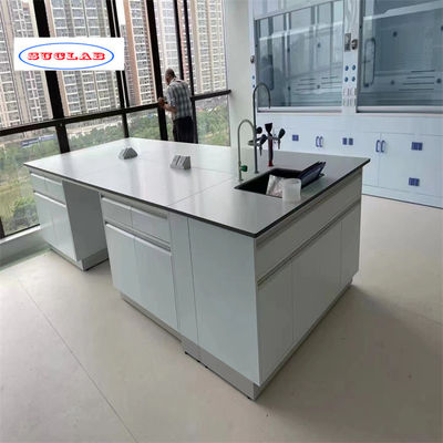 Bom preço Banco de laboratório de química padrão com desenho e número de portas conforme especificado on-line