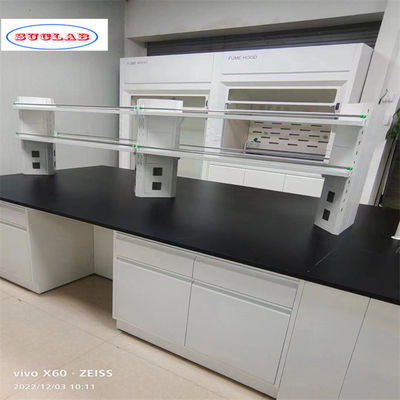 Bom preço Número padrão azul de trilhos Química banco de laboratório laboratório mesa de trabalho fabricante para experimentos precisos on-line