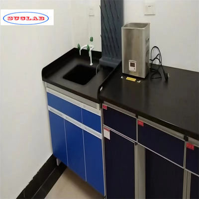 Bom preço Banco de laboratório de química de aço inoxidável com número de compartimentos como desenho on-line