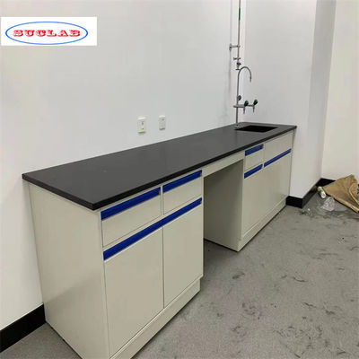 Bom preço Banco de laboratório de química de alta durabilidade com gavetas de armazenamento - 120cm X 60cm X 90cm on-line