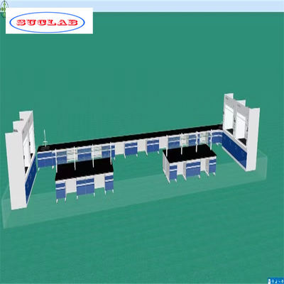 Bom preço Fabricado sob medida Número de prateleiras Química laboratório banco de trabalho com como desenho PP on-line