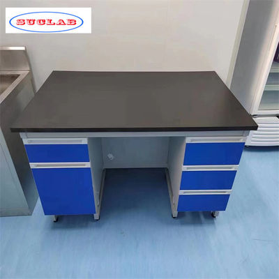 Bom preço Mobiliário azul de laboratório - concebido com 4 rodas e número de rodas conforme desenho on-line