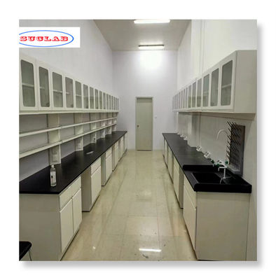 Bom preço Como rodas de desenho Bancos de trabalho de laboratório de química montados com componentes de aço inoxidável on-line