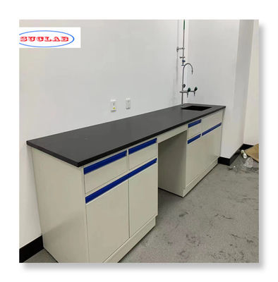 Bom preço Banco de ilha de laboratório versátil com configurações de armazenamento personalizáveis on-line