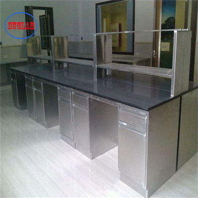 Bom preço Bolt Conexão banco de laboratório de aço inoxidável concebido com como desenho número de gavetas on-line