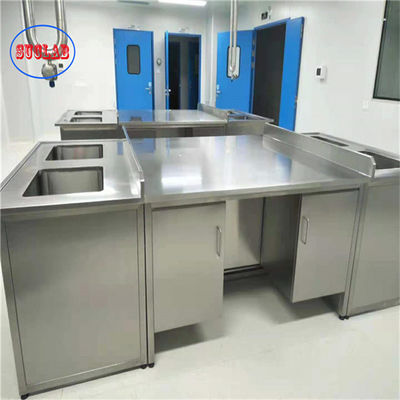 Bom preço Bolt Conexão banco de laboratório de aço inoxidável com estilo moderno e 1500 * 750 * 900MM on-line