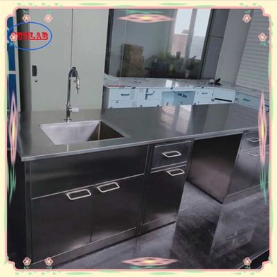 Bom preço Banco de laboratório de aço inoxidável com número de prateleiras e estrutura integrada como desenho on-line