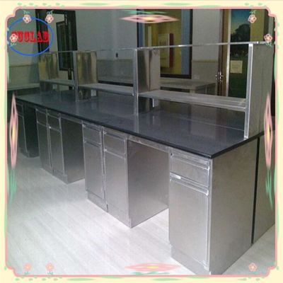 Bom preço Bancos de laboratório integrados de aço inoxidável com número de portas de desenho on-line