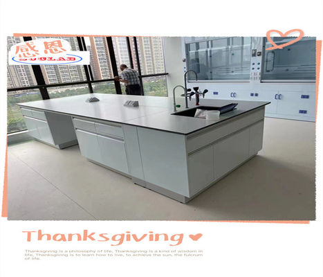 Bom preço Funcionalidade suave Química Banco de laboratório banco de laboratório Bancos de trabalho- superfície polida Design multifuncional on-line