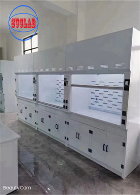 Bom preço 220V Chemical Fume Hood Laboratory Acid Fume Hood Parede montada com estrutura horizontal on-line