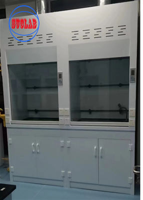 Bom preço 1 ano Capuz horizontal de fumo químico com depurador para ventilação eficiente on-line
