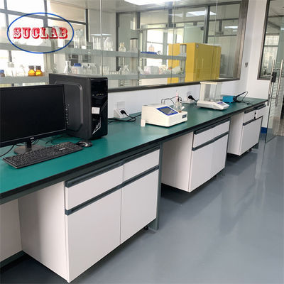 Bom preço Estação de trabalho de laboratório de laboratório de química de alta durabilidade para teste eficiente on-line