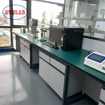 Bom preço Estrutura fixa Laboratório de Química Banco de trabalho Laboratório Químico Estação de trabalho Superfície de pintura on-line