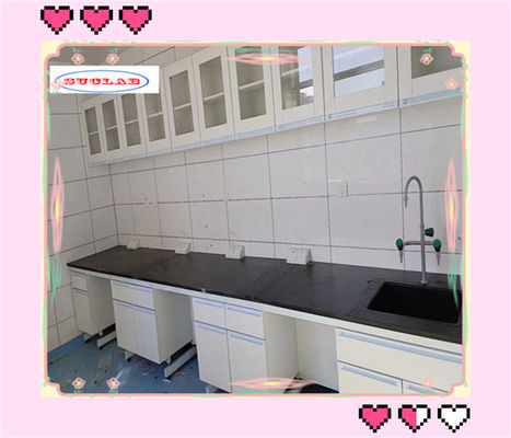 Bom preço Banco de laboratório de química personalizável com pia inserção alcatrão de alumínio manobra para hospital on-line