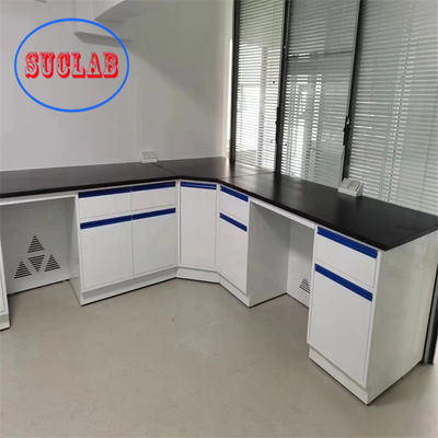 Bom preço Banco de laboratório de química personalizável inserção de alumínio de liga de manuseio gabinete de base de madeira on-line